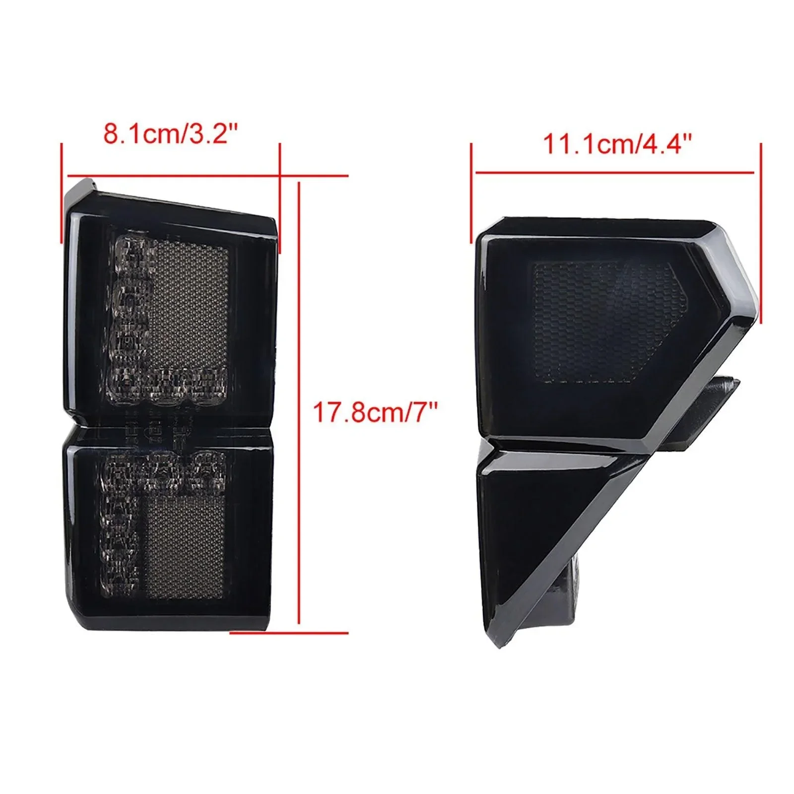 (2pcs/set) Smoked LED Tail Lights Rear Brake Stop Running Lamp for Polaris Ranger 1000 Models 2018 2019 2020 2021 2022, Replace OEM #2413766 - Image 7
