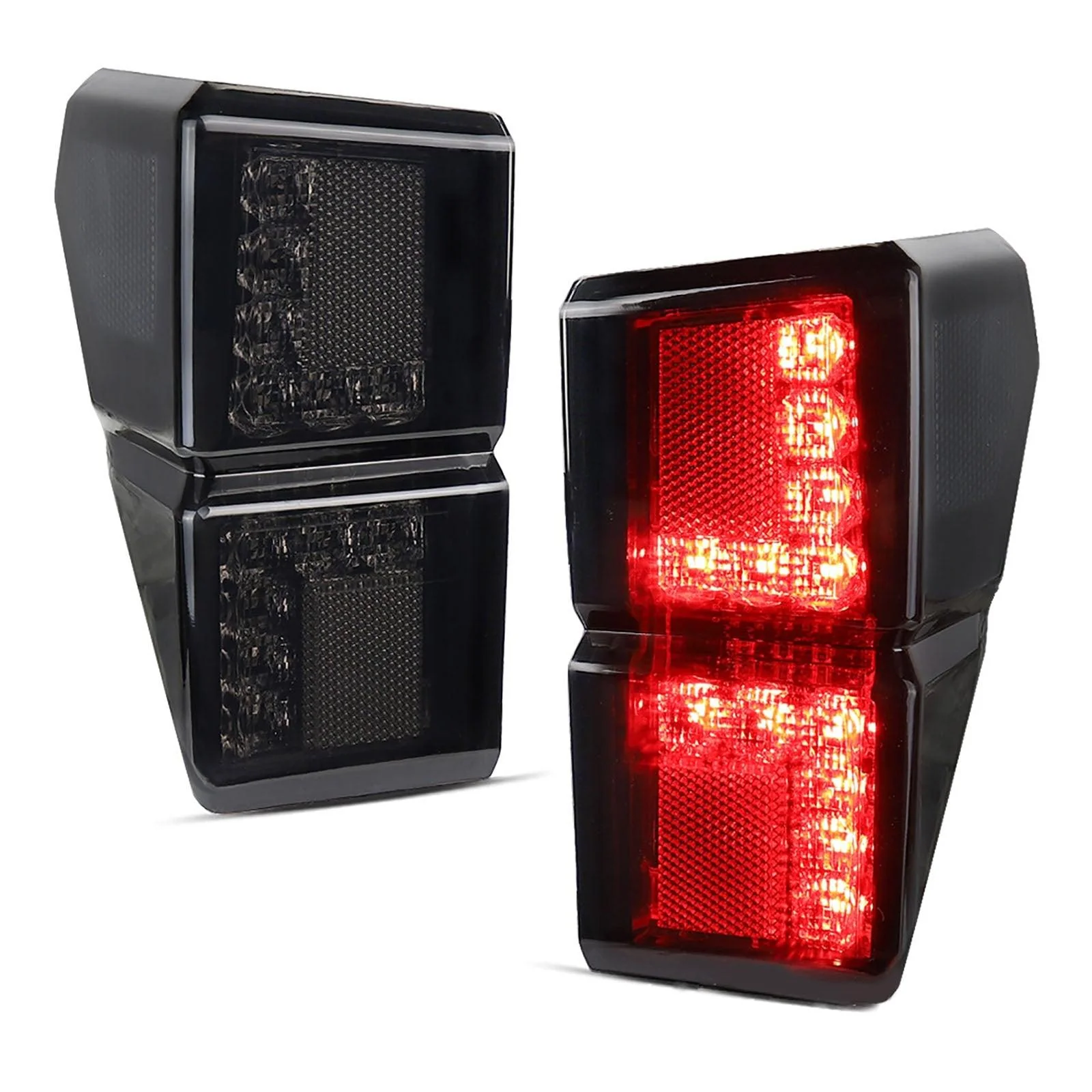 (2pcs/set) Smoked LED Tail Lights Rear Brake Stop Running Lamp for Polaris Ranger 1000 Models 2018 2019 2020 2021 2022, Replace OEM #2413766 - Image 9