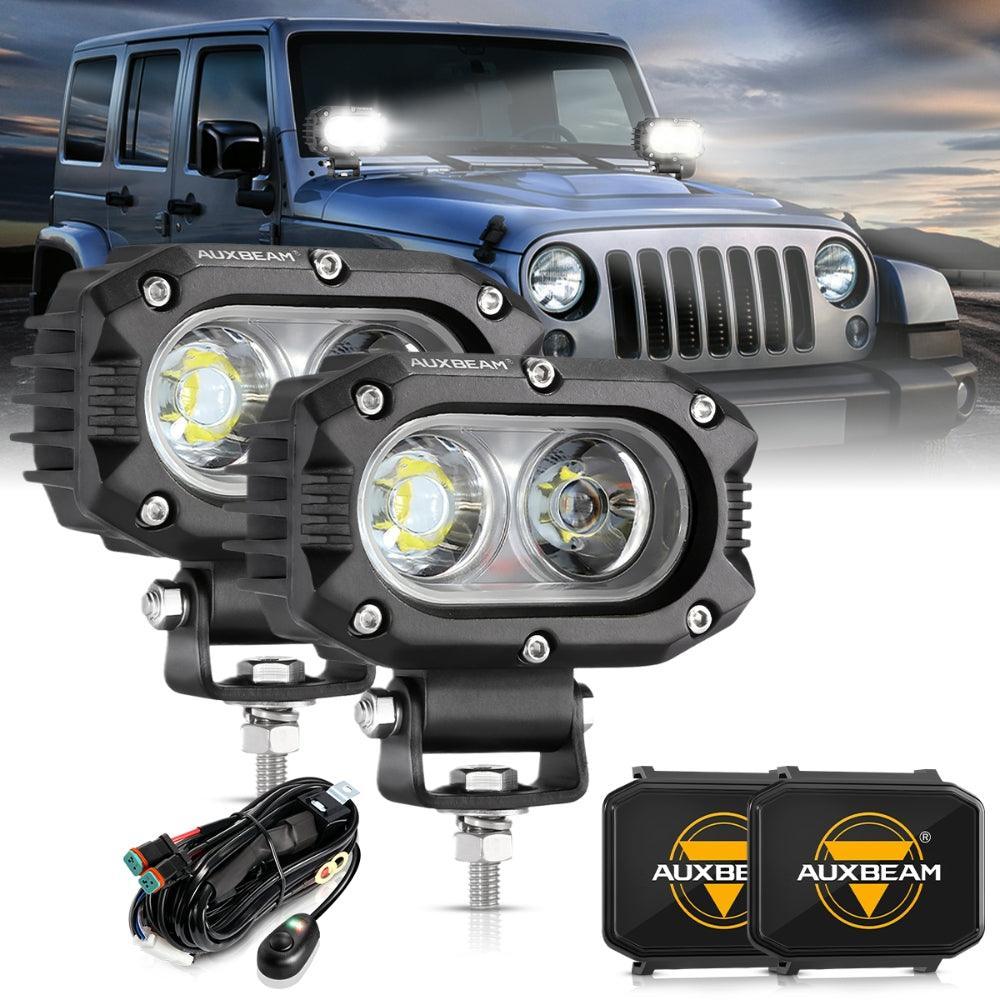 R4 Series | 4 Inch 60W Flood Beam LED Pods Light White Driving Light - Image 10