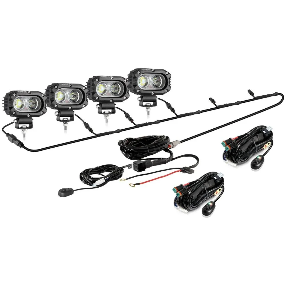 R4 Series | 4 Inch 60W Flood Beam LED Pods Light White Driving Light - Image 11