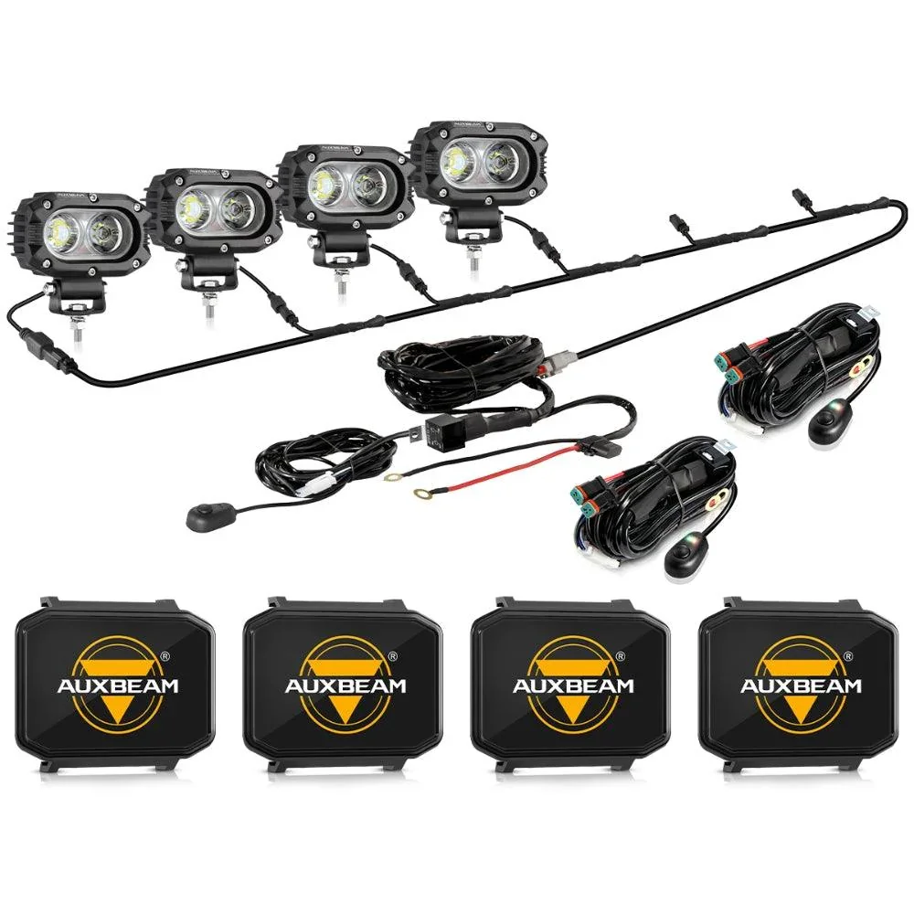 R4 Series | 4 Inch 60W Flood Beam LED Pods Light White Driving Light - Image 12