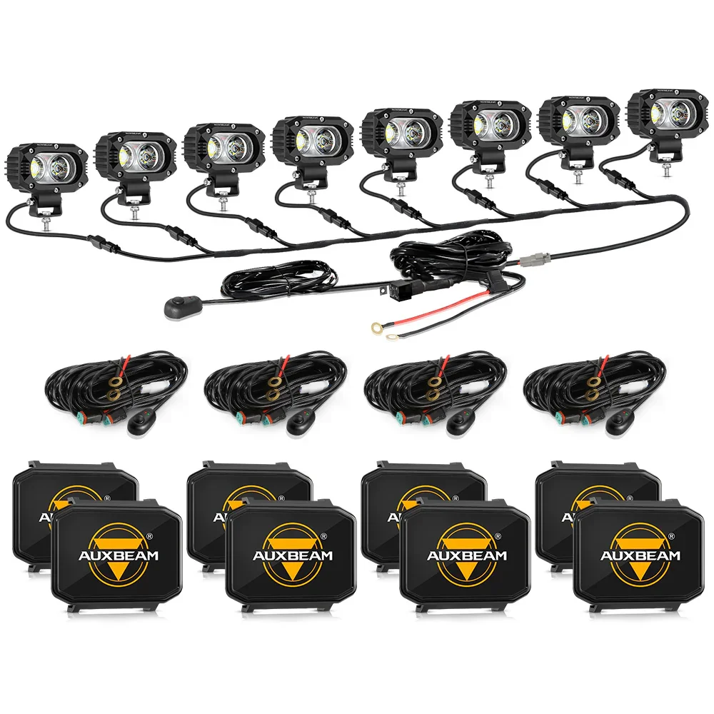 R4 Series | 4 Inch 60W Flood Beam LED Pods Light White Driving Light - Image 16