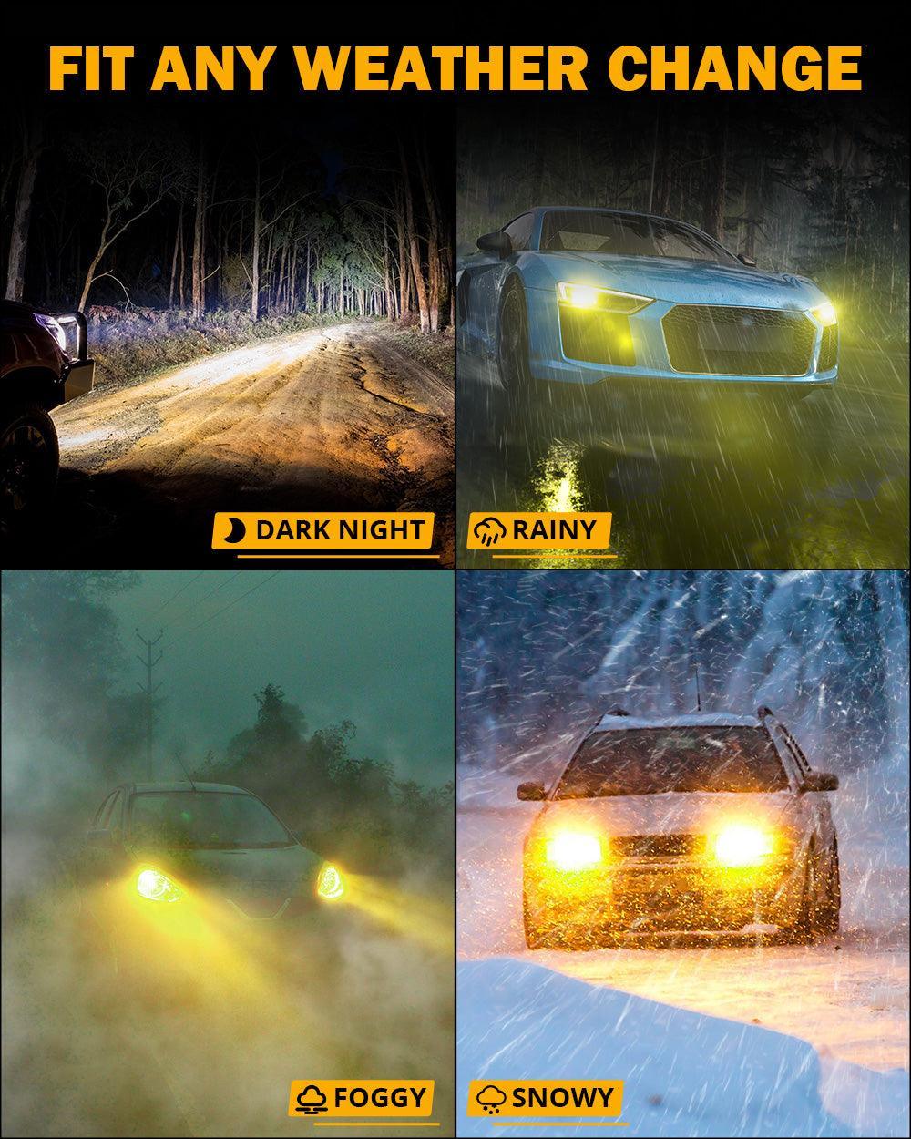 🆕R7 Series 25000LM 70W RGB Remote Control LED Headlight Bulb/DRL/Fog Light - Image 11
