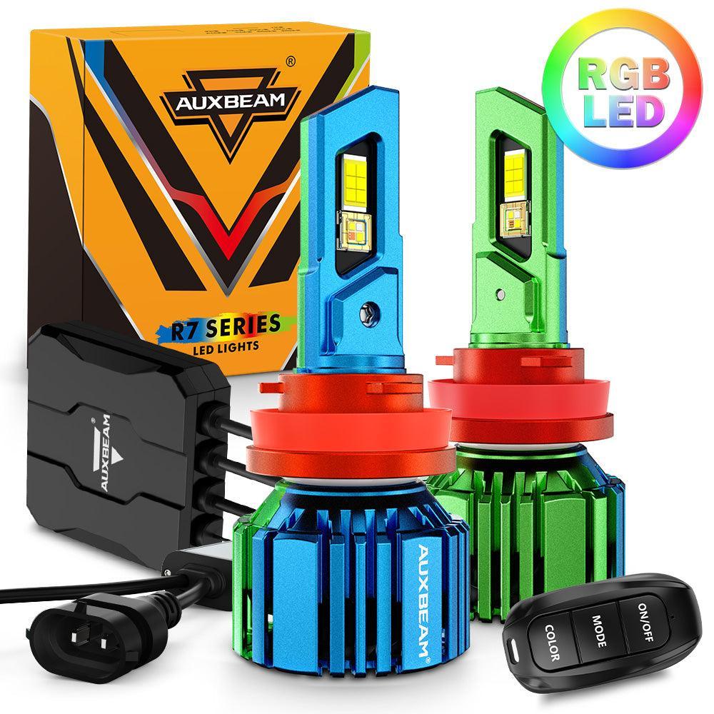 🆕R7 Series 25000LM 70W RGB Remote Control LED Headlight Bulb/DRL/Fog Light - Image 13