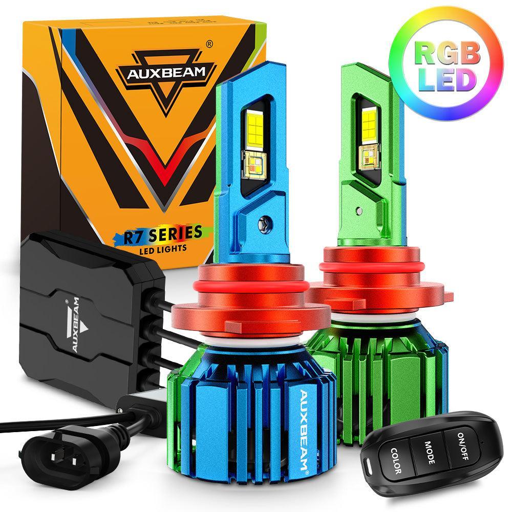 🆕R7 Series 25000LM 70W RGB Remote Control LED Headlight Bulb/DRL/Fog Light - Image 14
