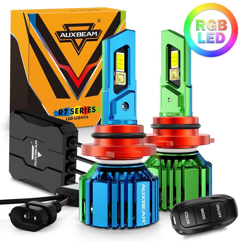🆕R7 Series 25000LM 70W RGB Remote Control LED Headlight Bulb/DRL/Fog Light - Image 15