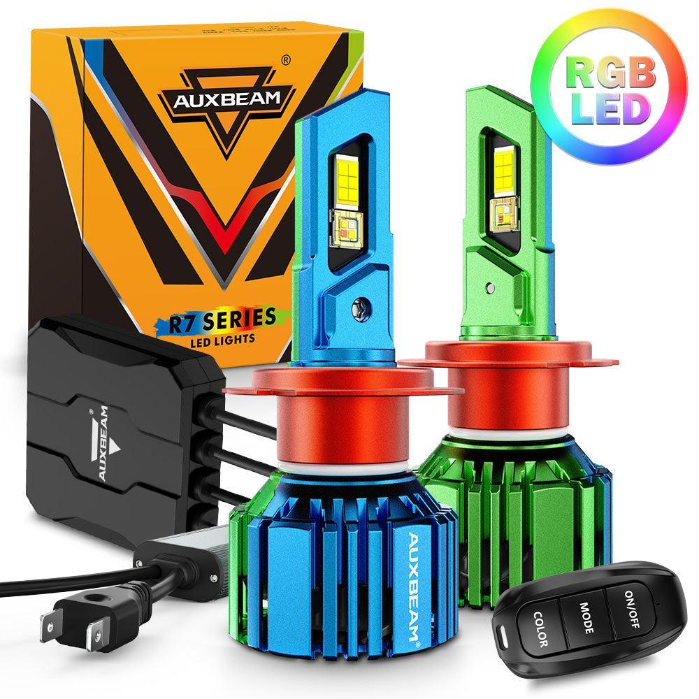 🆕R7 Series 25000LM 70W RGB Remote Control LED Headlight Bulb/DRL/Fog Light - Image 16