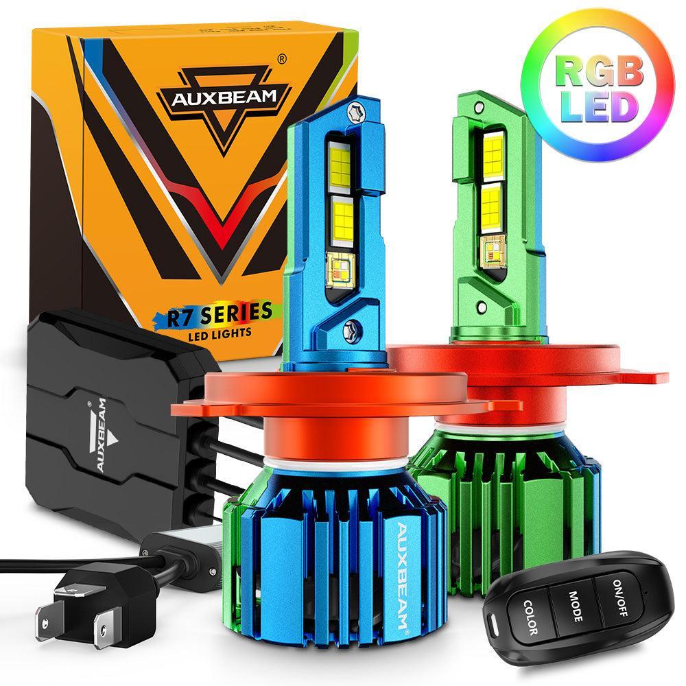 🆕R7 Series 25000LM 70W RGB Remote Control LED Headlight Bulb/DRL/Fog Light - Image 17