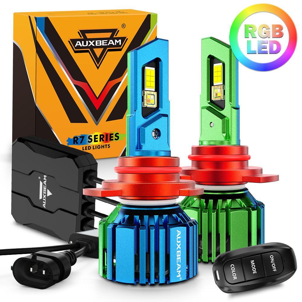 🆕R7 Series 25000LM 70W RGB Remote Control LED Headlight Bulb/DRL/Fog Light - Image 18