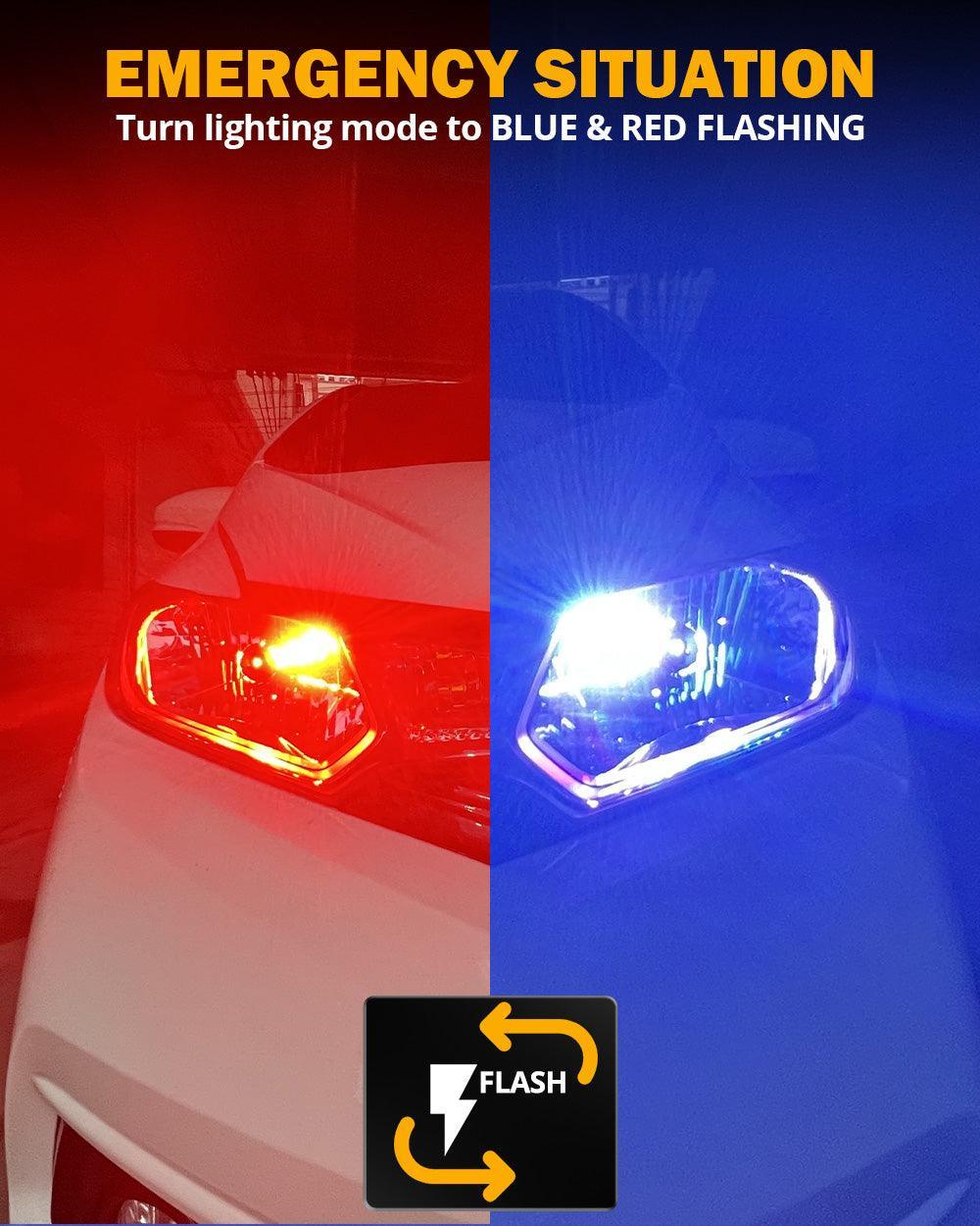 🆕R7 Series 25000LM 70W RGB Remote Control LED Headlight Bulb/DRL/Fog Light - Image 8