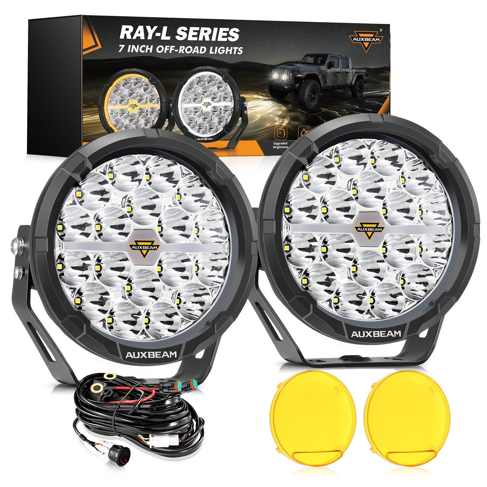 RAY-L Series 7/9 Inch Dual DRL Offroad LED Driving Lights - Image 11