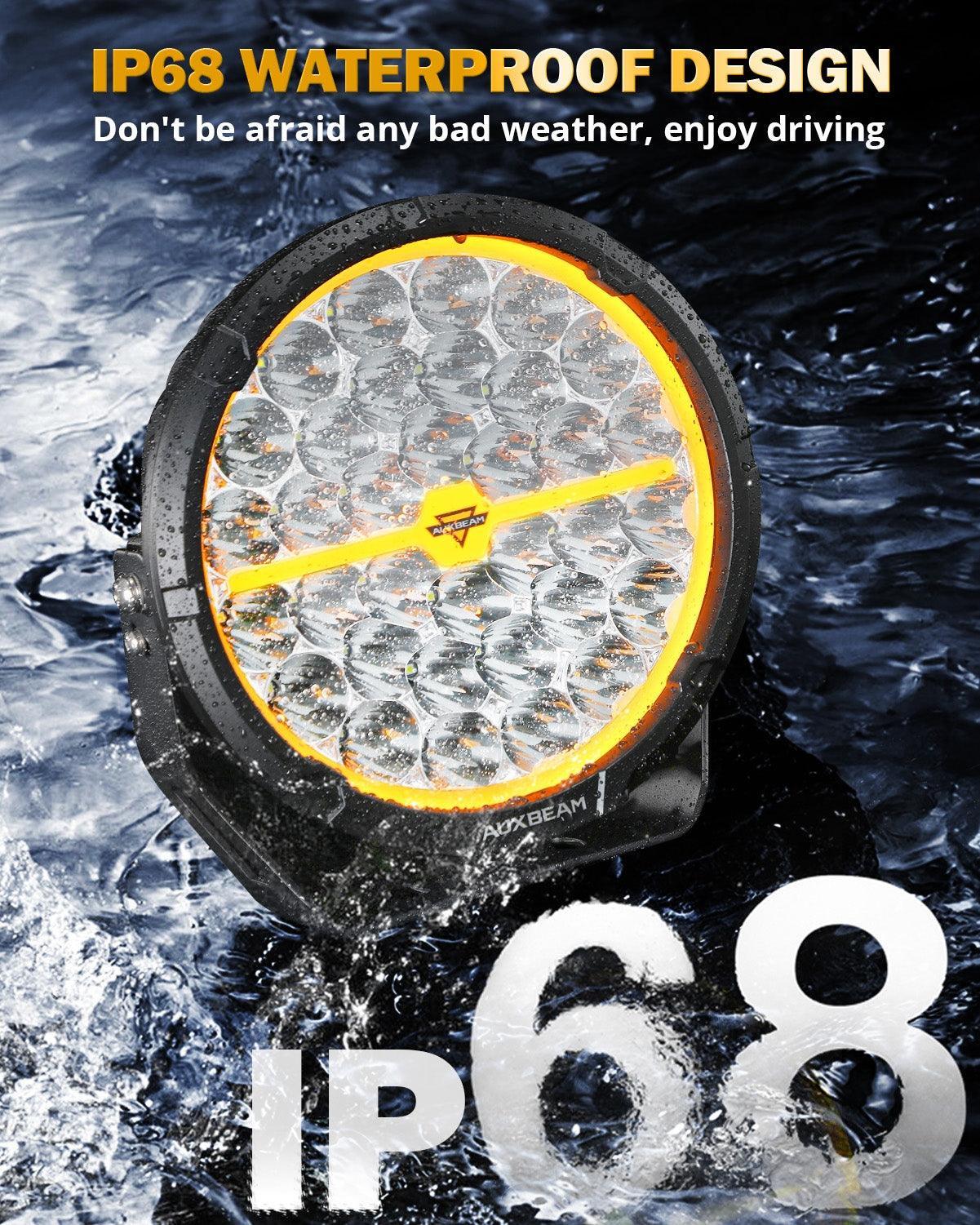 RAY-L Series | 9 Inch 318W 34180LM Dual DRL Offroad LED Driving Lights - Image 7