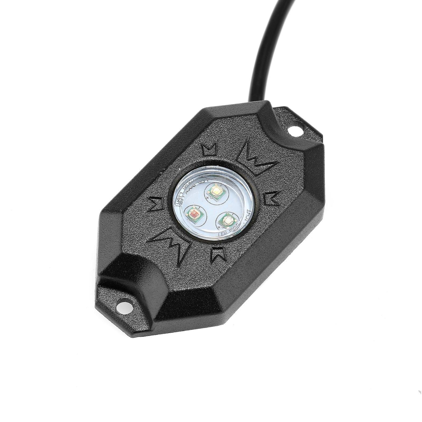 RGB LED Rock Light Set with Bluetooth Controller for GMC Sierra AT4 GMC Sierra 1500/2500/3500 - Image 15