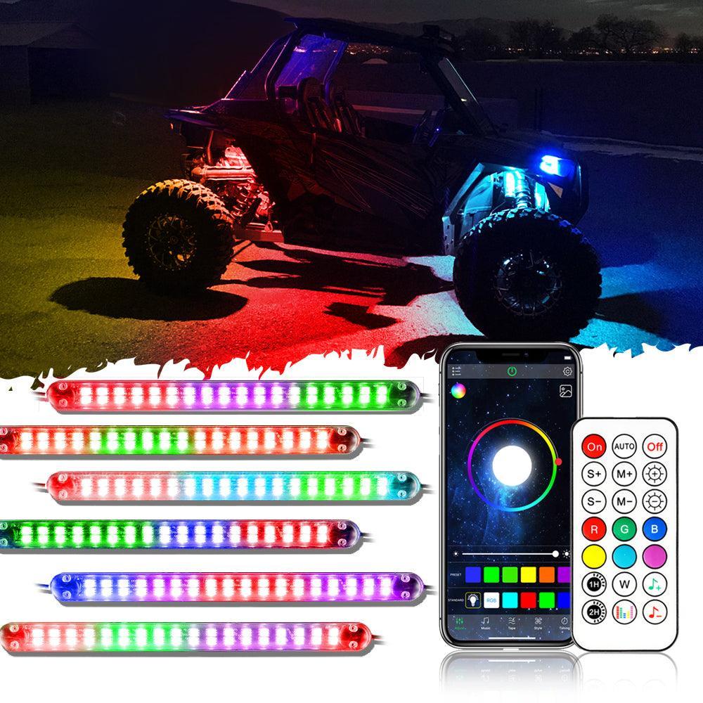 Magic Dream Color RGB Underglow Lights LED Strip Lights Kit with Bluetooth APP & Wireless Remote Control with Brake Light Function for ATV UTV - Image 35