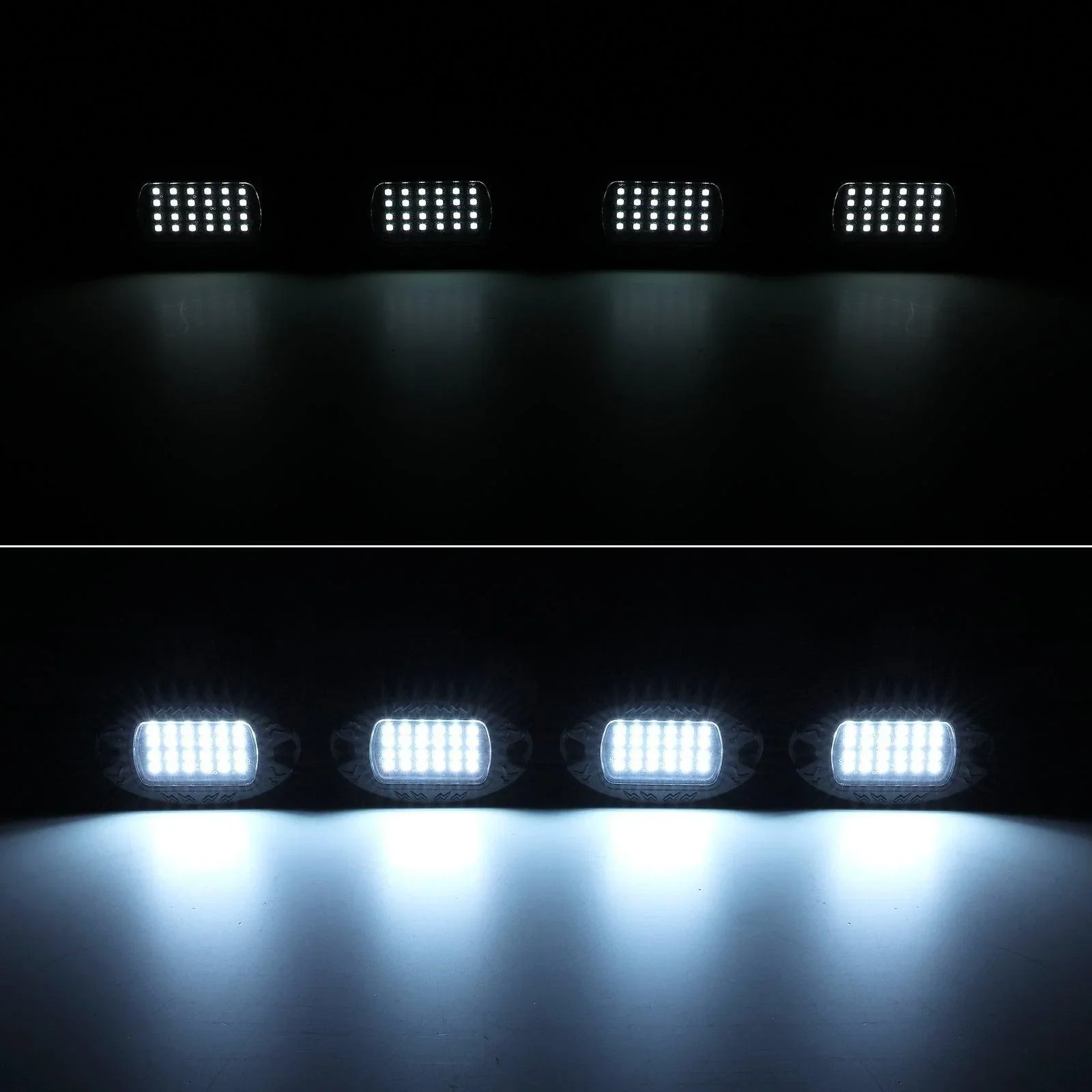 RGBW LED Rock Lights Kit with Bluetooth APP & Wireless Remote Control, Multicolor Neon Underglow Lights with Brake Light function - Image 14