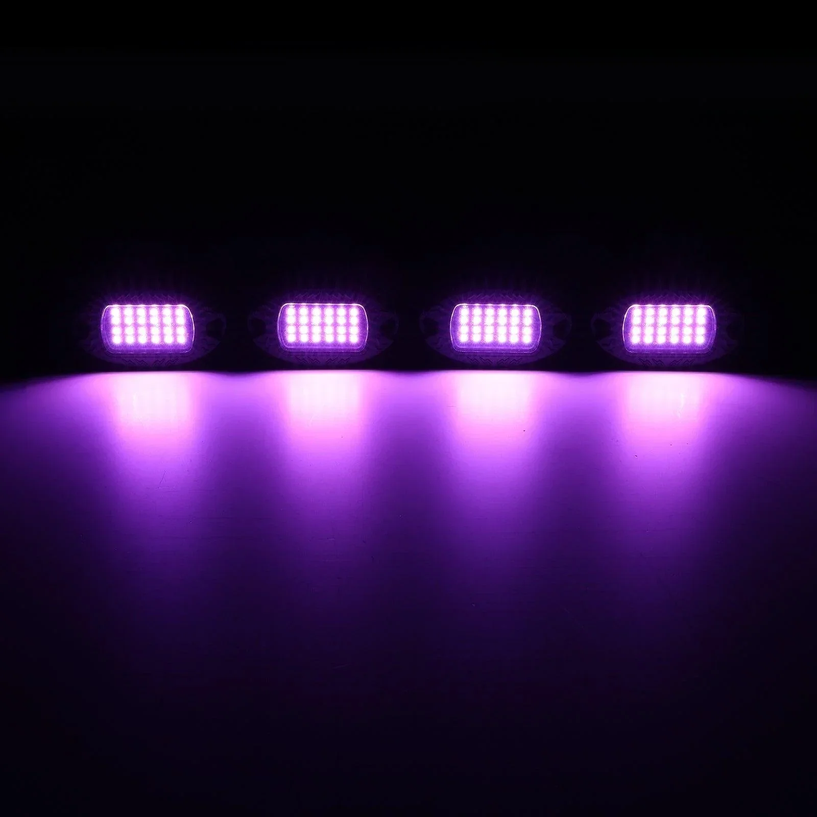 RGBW LED Rock Lights Kit with Bluetooth APP & Wireless Remote Control, Multicolor Neon Underglow Lights with Brake Light function - Image 16