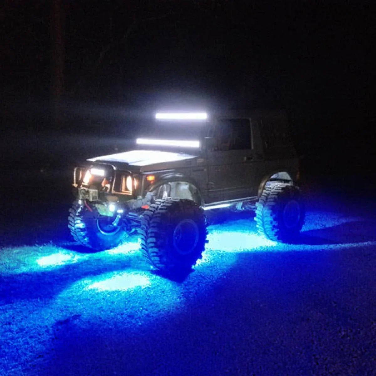 (4Pcs/8Pcs/12Pcs Set) RGB LED Rock Light Set with Bluetooth Controller - Image 3