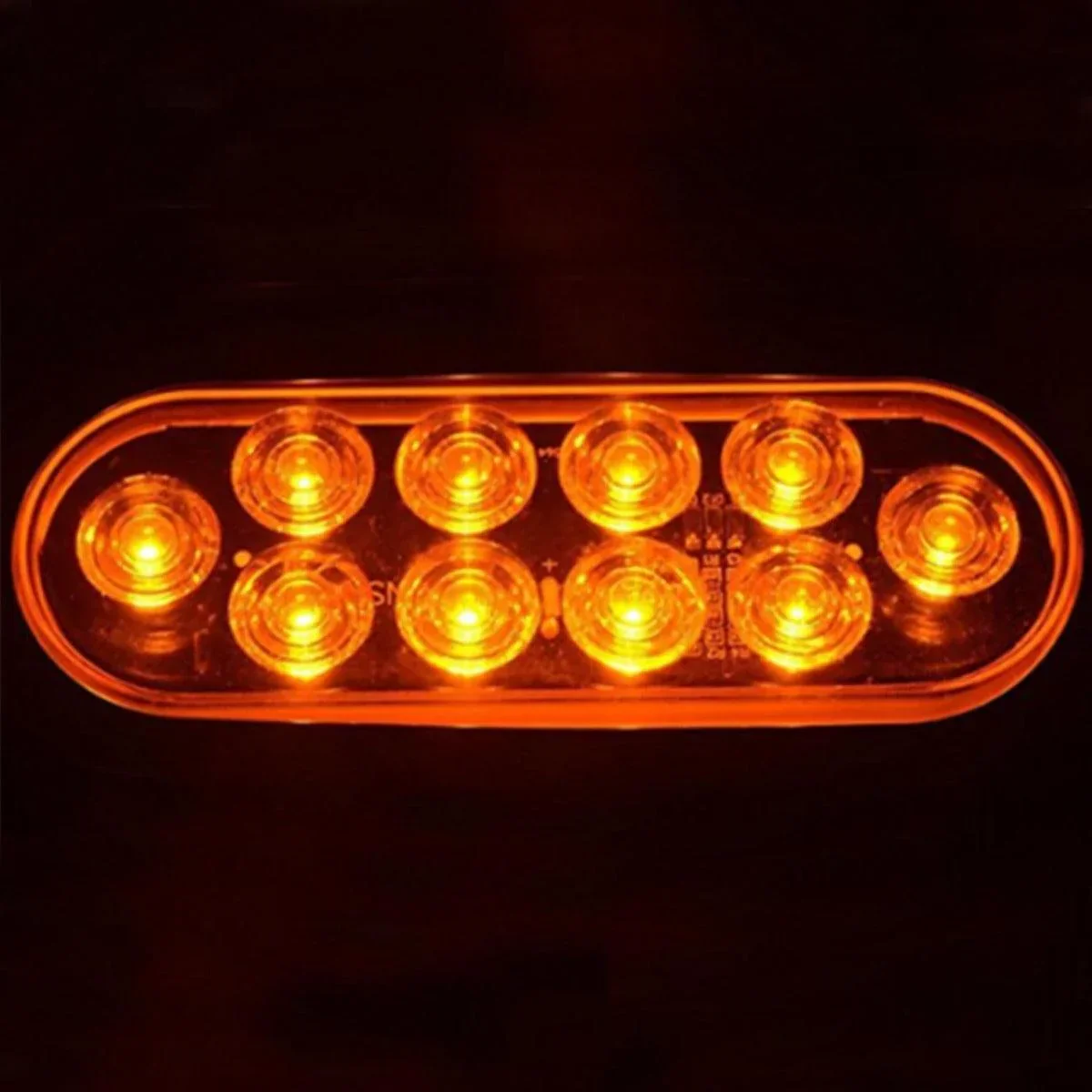 (2pcs/set) 6'' OVAL SIDE MARKER/STOP/TURN SIGNAL LIGHTS - Image 2