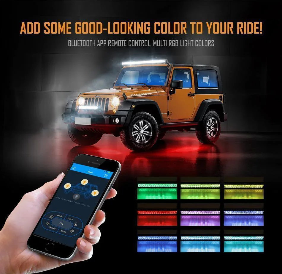 V-Series RGB Color Changing Off Road LED Light Bar - Image 3