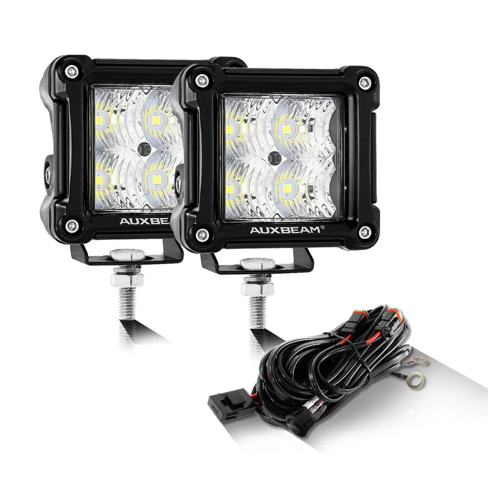 3" 40W LED Pods Light Spot/Flood with wiring harness for SUV ATV UTV Trucks Pickup Boat - Image 11