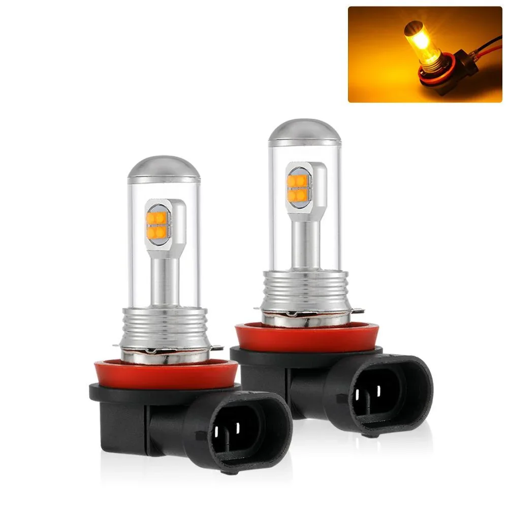 (2pcs/set) SMD 20W 7000LM Natural White/AMBER Led Fog Light Bulbs - Image 18