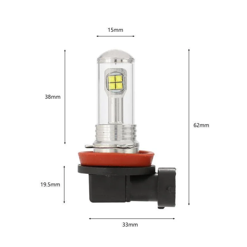 (2pcs/set) SMD 20W 7000LM Natural White/AMBER Led Fog Light Bulbs - Image 9