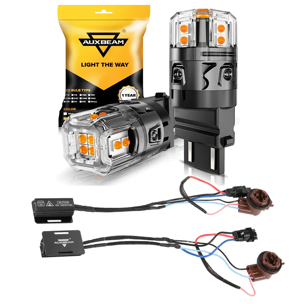 🆕T25 3157 3156 LED Turn Signal Light Rear/Front, Side Marker Light Bulbs 13W 500% High Brightness CAN-Bus Error Free 3000K Amber B52 Series | 2 Bulbs - Image 19
