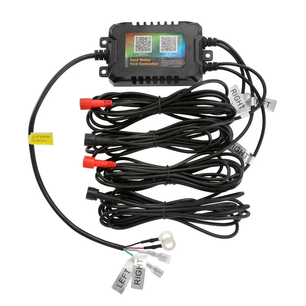 Upgraded RGB 9 Inch Headlights + 4 Inch Fog Lights Combo for Jeep Wrangler JL with APP Control - Image 15