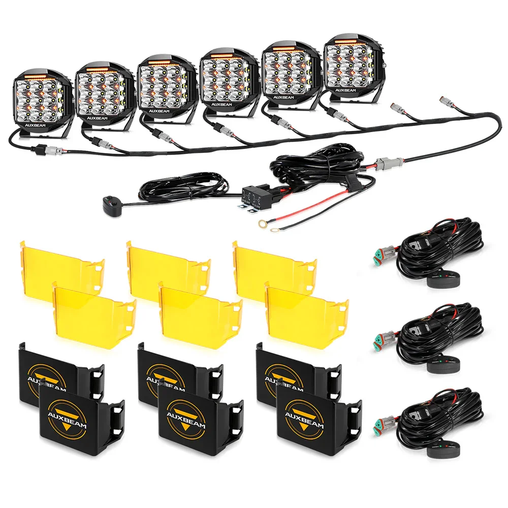 V-MAX Series | 7 Inch 228W 26100LM Spot Beam Side Shooter LED Round Driving Lights with Amber DRL&Backlight - Image 12