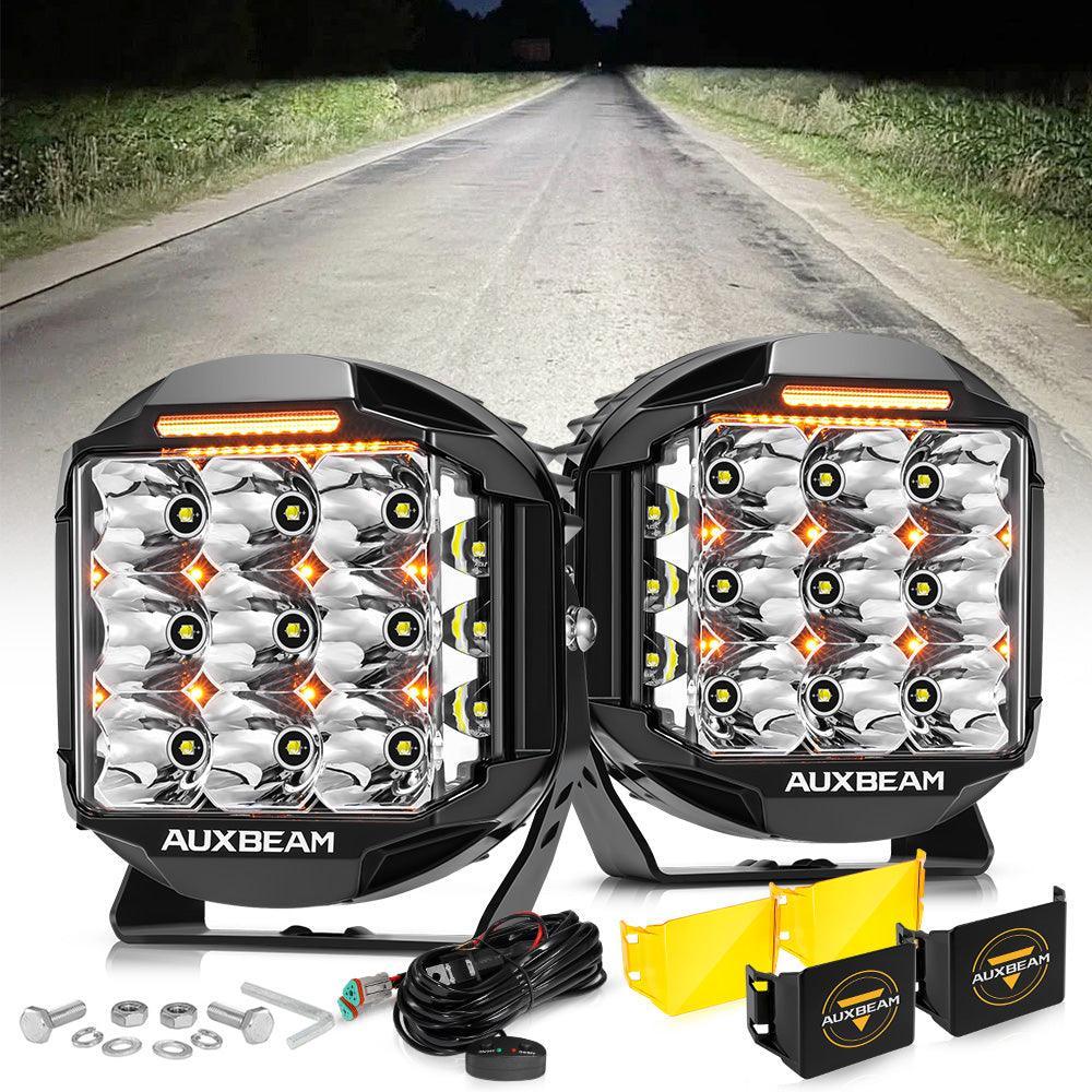 V-MAX Series | 7 Inch 228W 26100LM Spot Beam Side Shooter LED Round Driving Lights with Amber DRL&Backlight - Image 7
