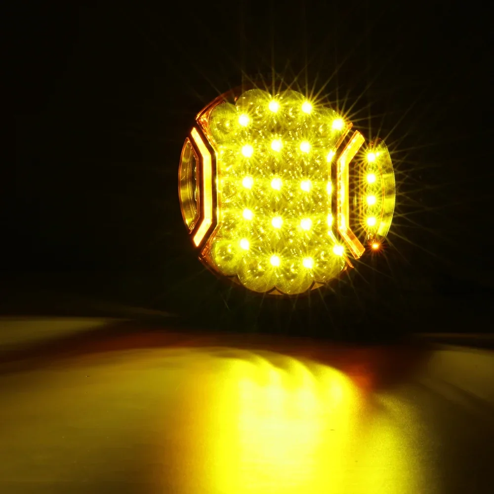 V-ULTRA Series | 9 Inch 300W LED Side Shooter Amber Driving Lights with Amber DRL - Image 2