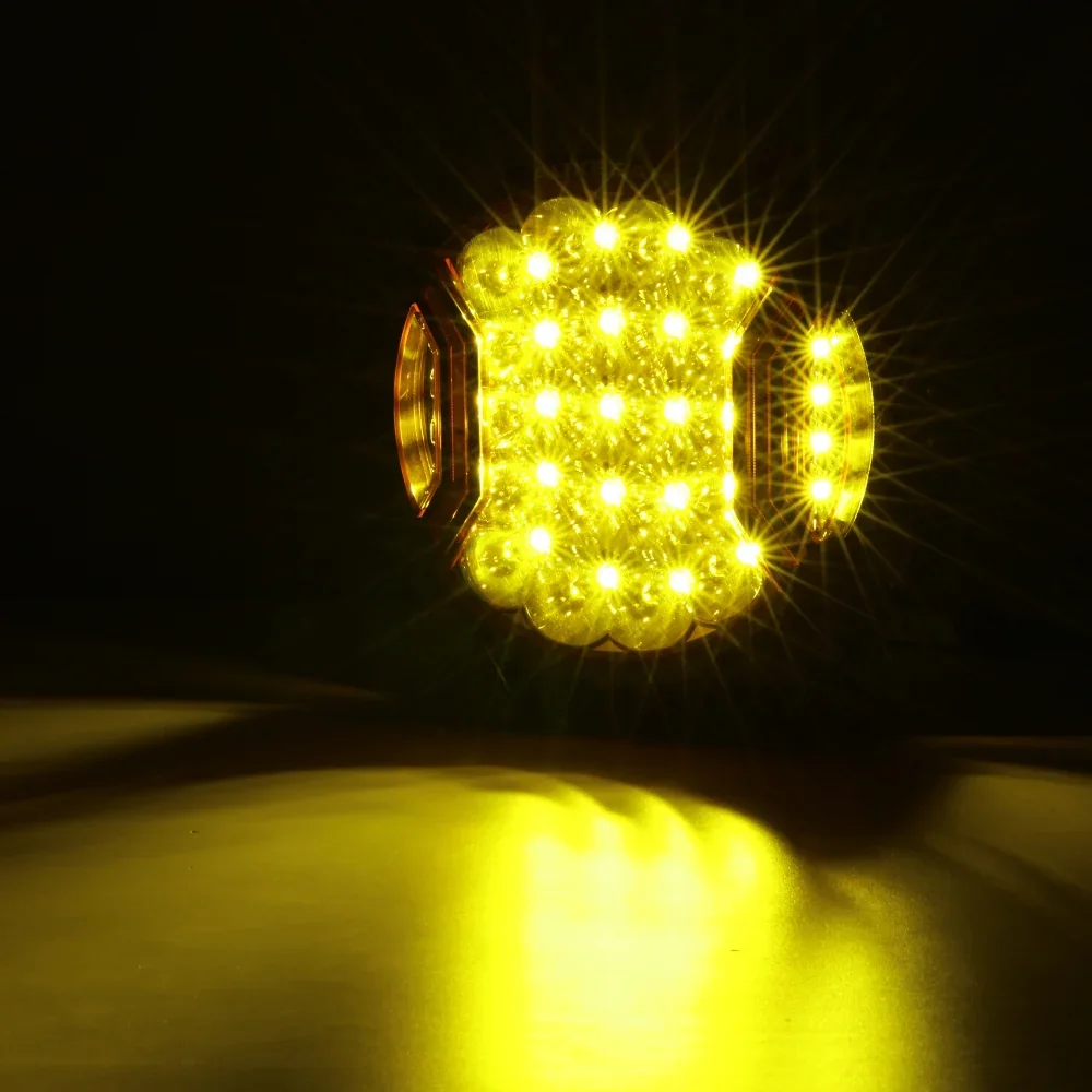 V-ULTRA Series | 9 Inch 300W LED Side Shooter Amber Driving Lights with Amber DRL - Image 3