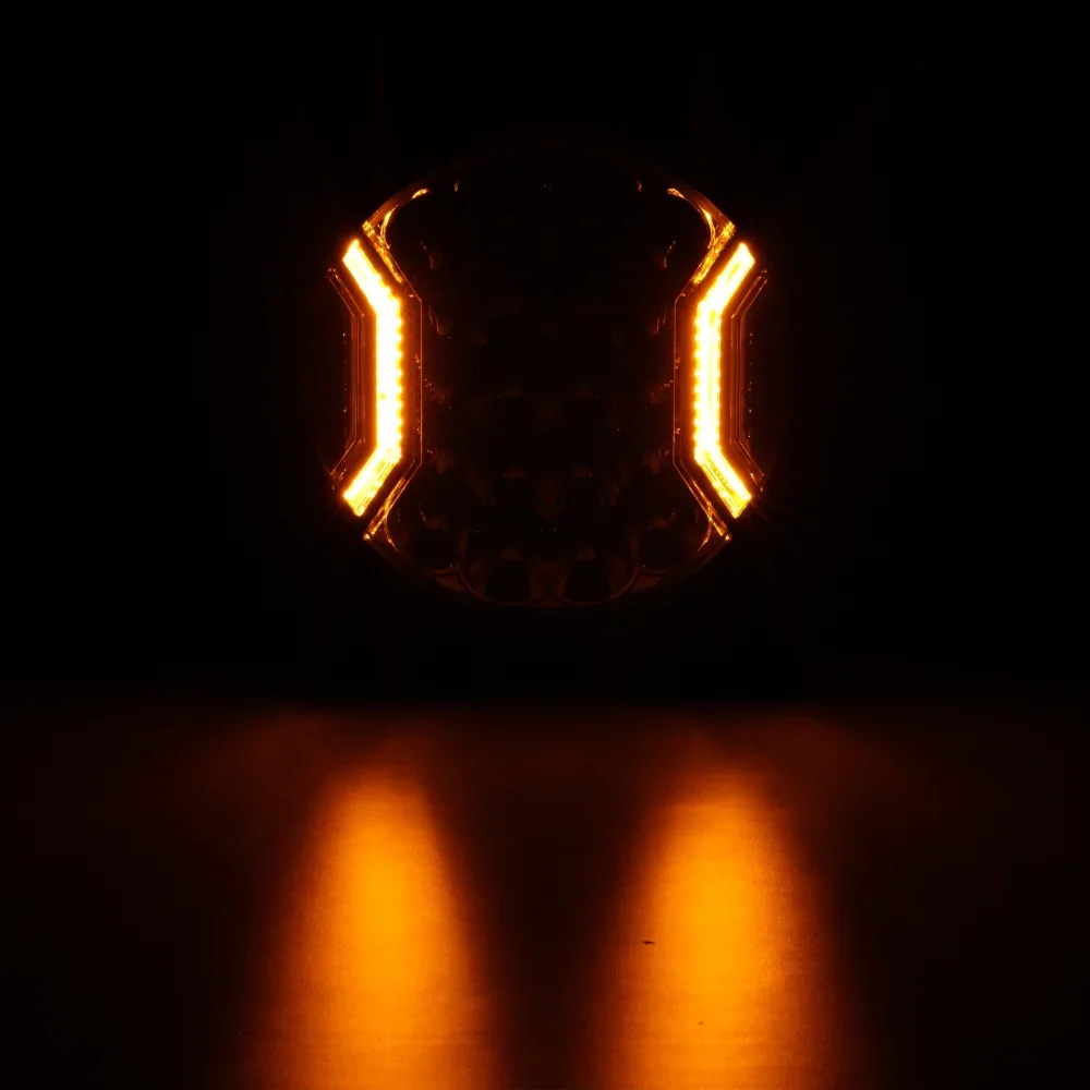 V-ULTRA Series | 9 Inch 300W LED Side Shooter White Driving Lights with Amber DRL - Image 4