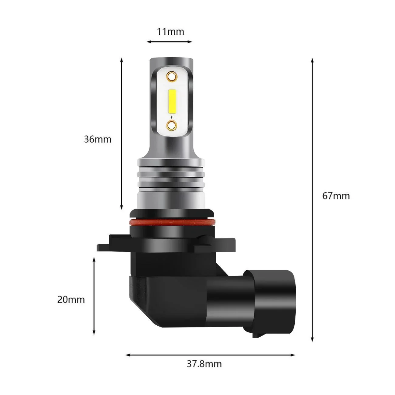 (2pcs/set) 9006/HB4 GC3 White Light 8000LM LED Fog Light Bulbs/DRL - Image 10