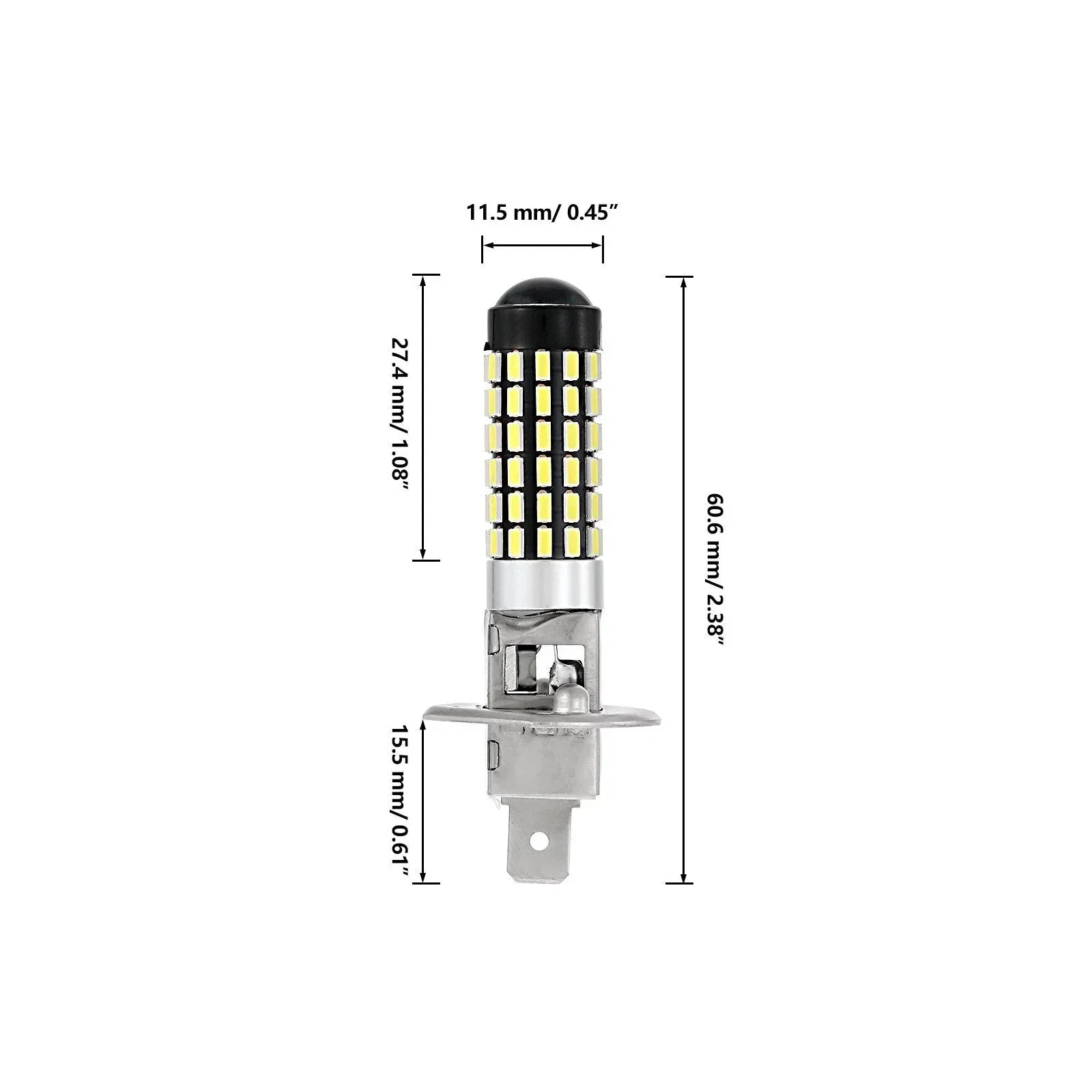 H1 LED Fog Light/DRL Bulbs 6W 2000ML 6500K White | 2 Bulbs - Image 8