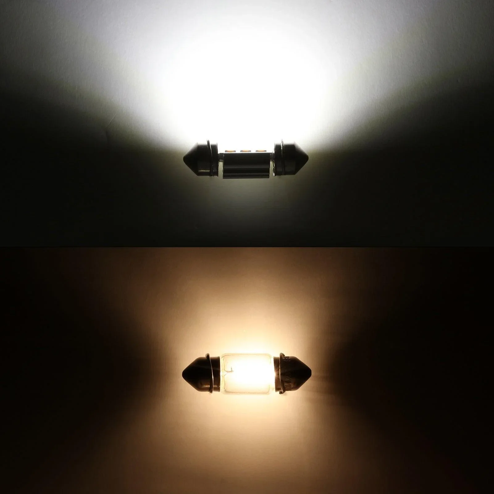 31MM DE3175 DE3021 DE3022 1.22" Festoon LED Interior/Dome/Map/License Plate Light Bulbs 2.7W 200LM 6500K White | 2 Bulbs - Image 3