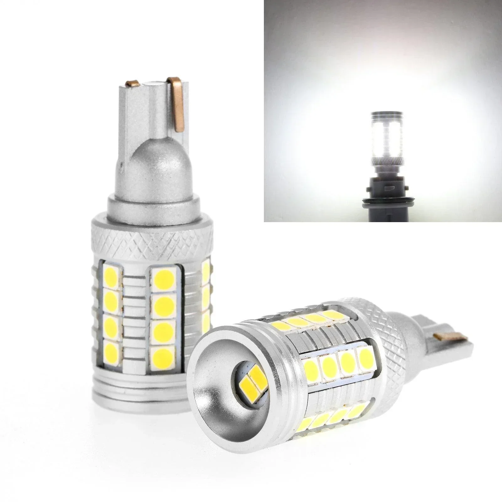 912 921 T15 W16W LED Reverse Back-up Light Bulbs 20W 350% High Brightness CAN-Bus Error Free 6500K White B3 Series | 2 Bulbs - Image 13