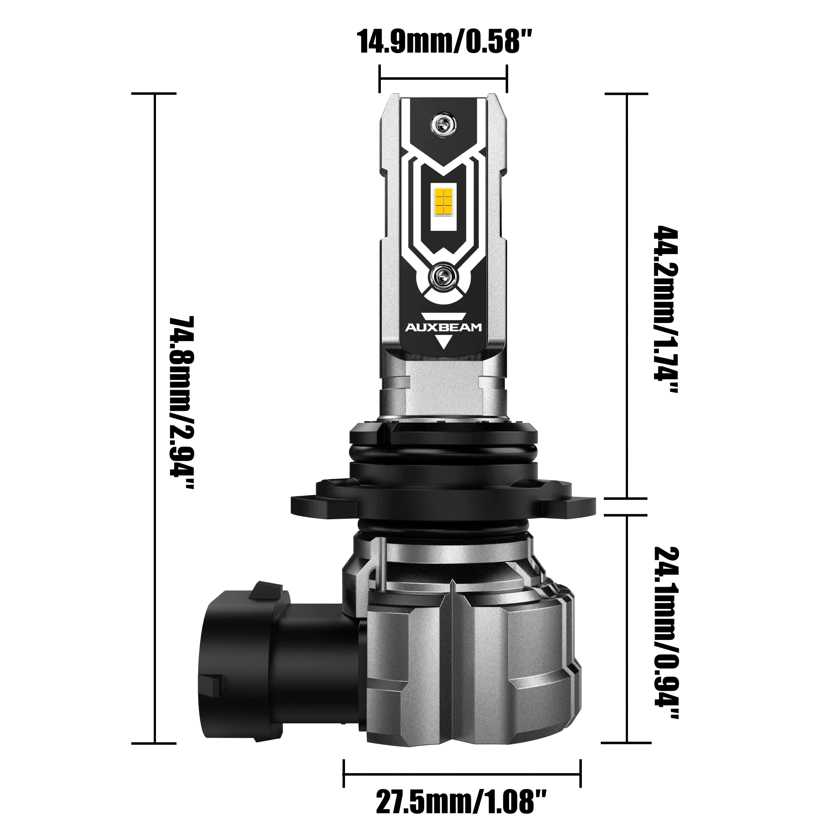 🆕9006 HB4 LED Fog Light/DRL Bulbs 50W 10000LM 3000K Amber Yellow Q5 Series | 2 Bulbs - Image 8