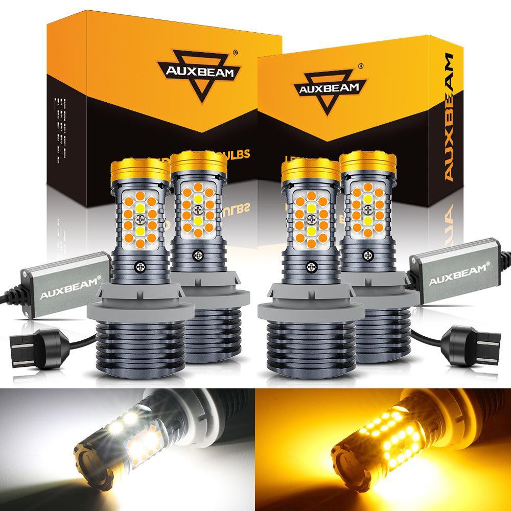 🆕T20 7443 7440 LED Front Turn Signal & DRL Light Bulbs 800% High Brightness CAN-Bus Error Free Dual Color Switchback White & Amber B31 Series | 2 Bulbs - Image 10