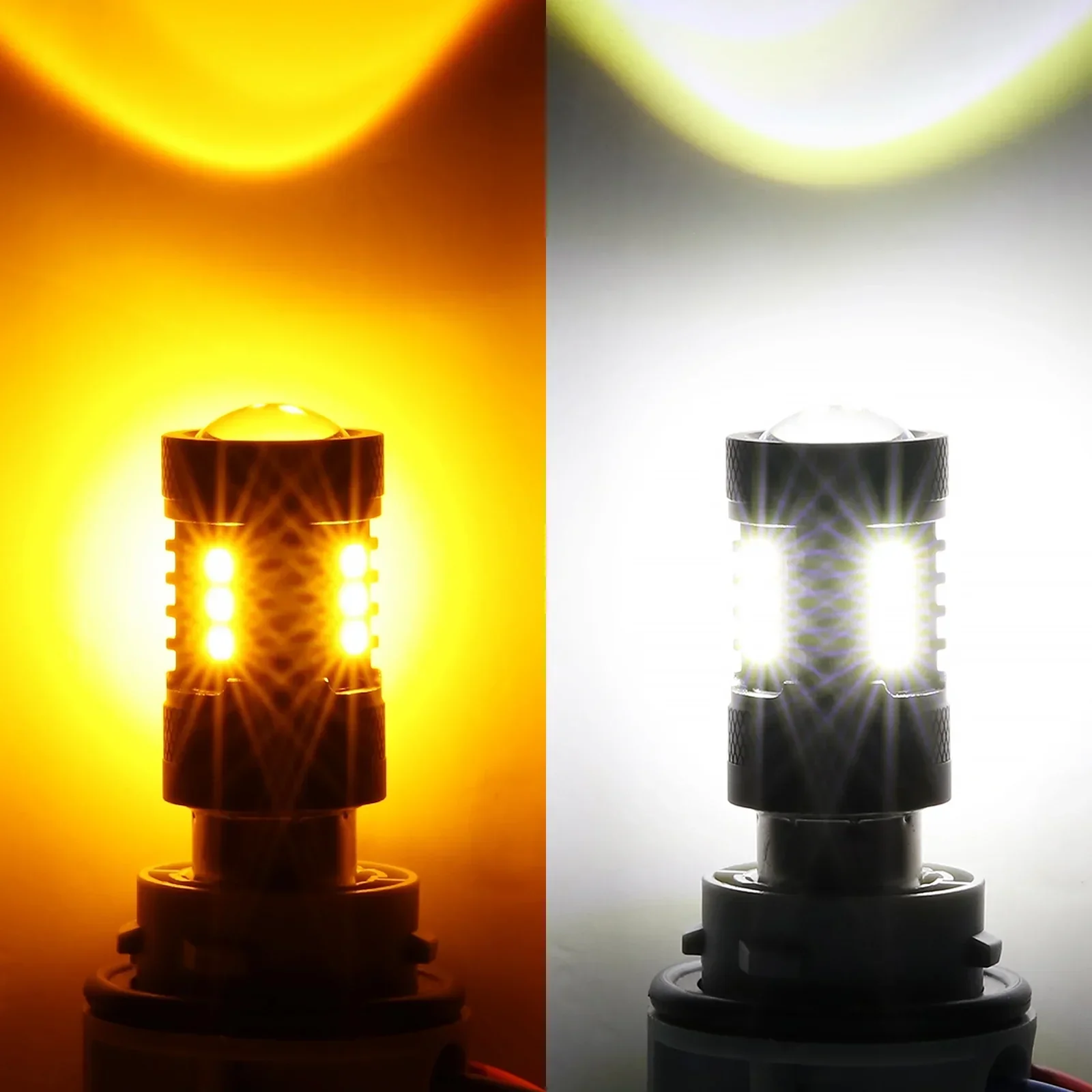 1157 BAY15D LED Front Turn Signal & DRL Light Bulbs 400% High Brightness Dual Color Switchback White & Amber B1B Series | 2 Bulbs - Image 10
