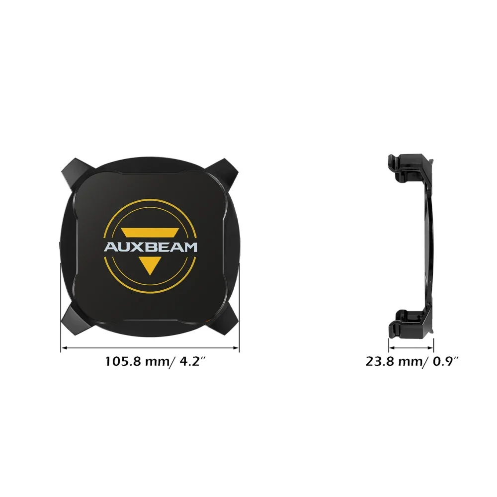 XP-ULTRA Series 4.5 Inch LED Pod Light Black Cover Light Shield Cover - Image 6