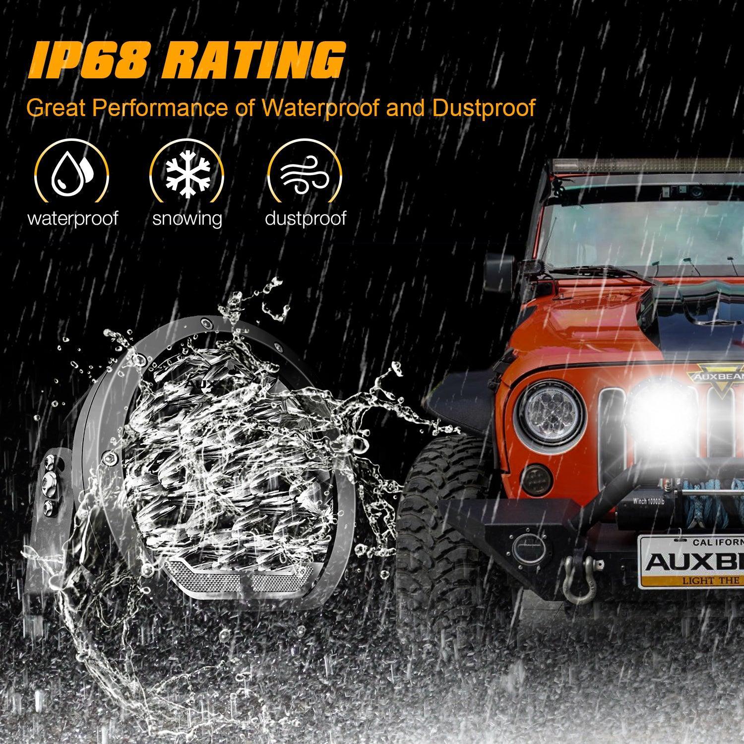 (2pcs/set) 7 Inch 178W Round Off road light Spot Beam LED Driving Lights - Image 7