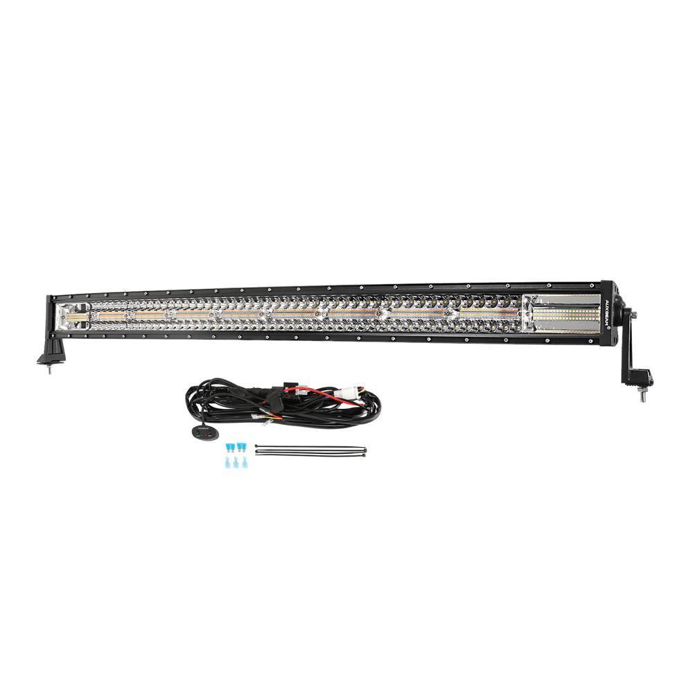 6 Modes Series 42 Inch White&Amber Curved Off Road Led Light Bar - Image 14