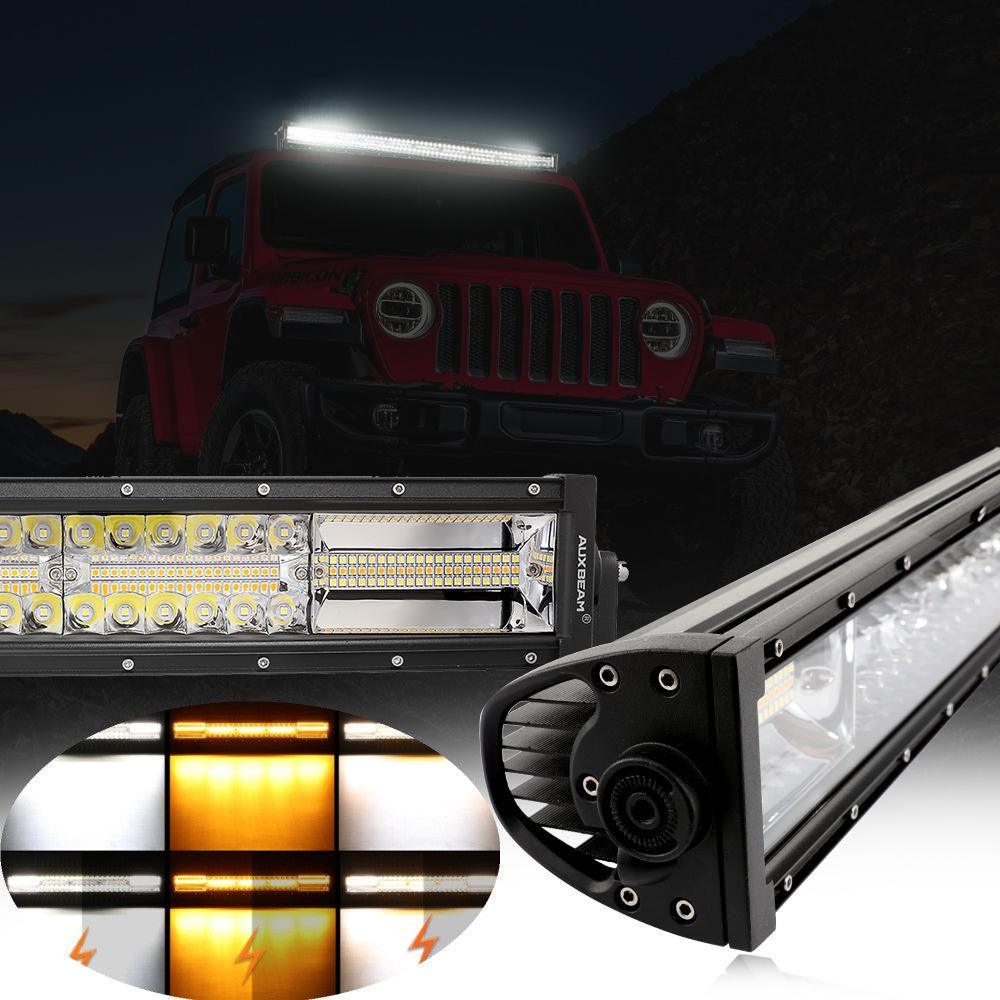 6 Modes Series 42 Inch White&Amber Curved Off Road Led Light Bar - Image 6
