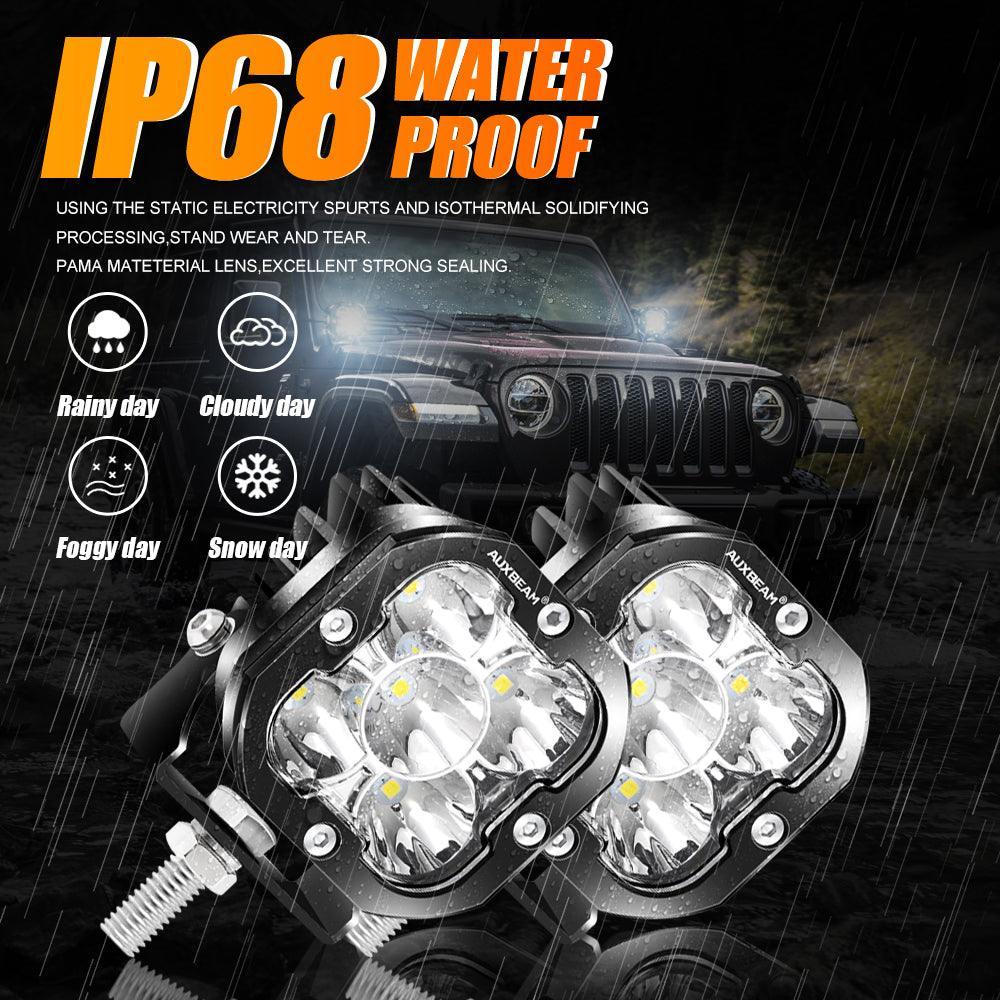 XP-ULTRA Series 3 Inch 80W 9600LM LED Pods Lights White&Amber - Image 10