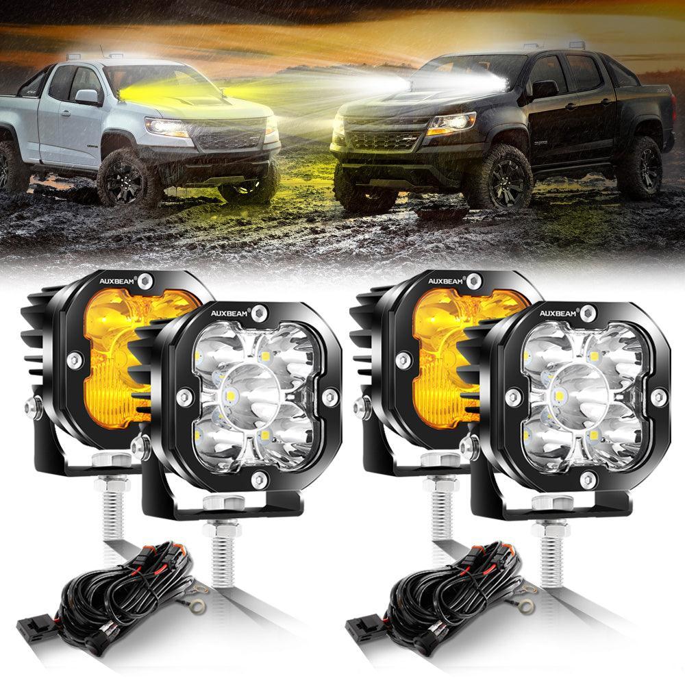 XP-ULTRA Series 3 Inch 80W 9600LM LED Pods Lights White&Amber - Image 16