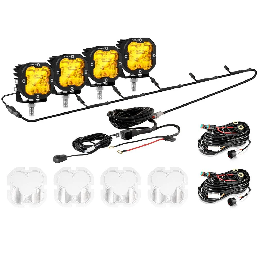 XP-ULTRA Series 3 Inch 80W 9600LM LED Pods Lights White&Amber - Image 41