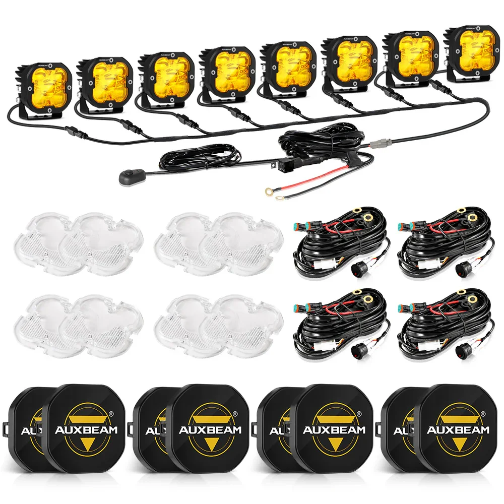 XP-ULTRA Series 3 Inch 80W 9600LM LED Pods Lights White&Amber - Image 54