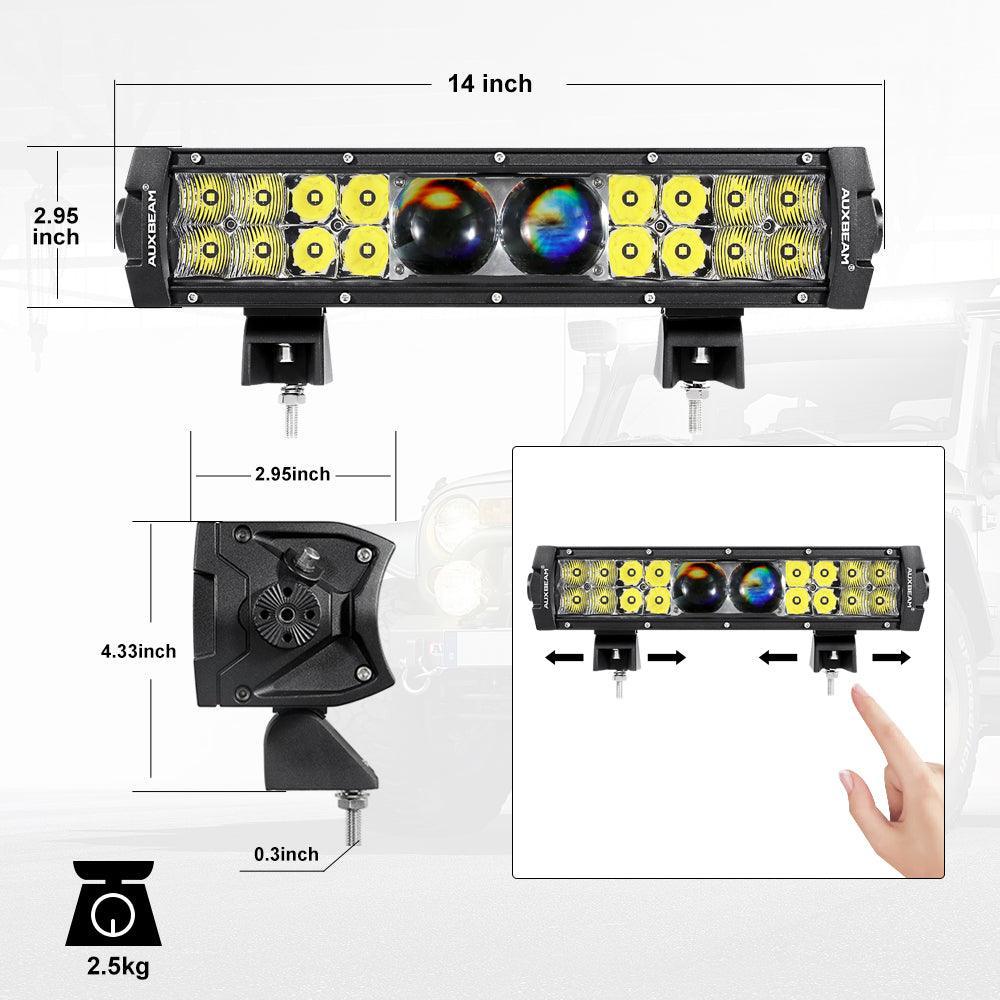 NEW 12 Inch 5D-PRO Series 12000LM Spot Beam Off Road Led Light Bar - Image 11