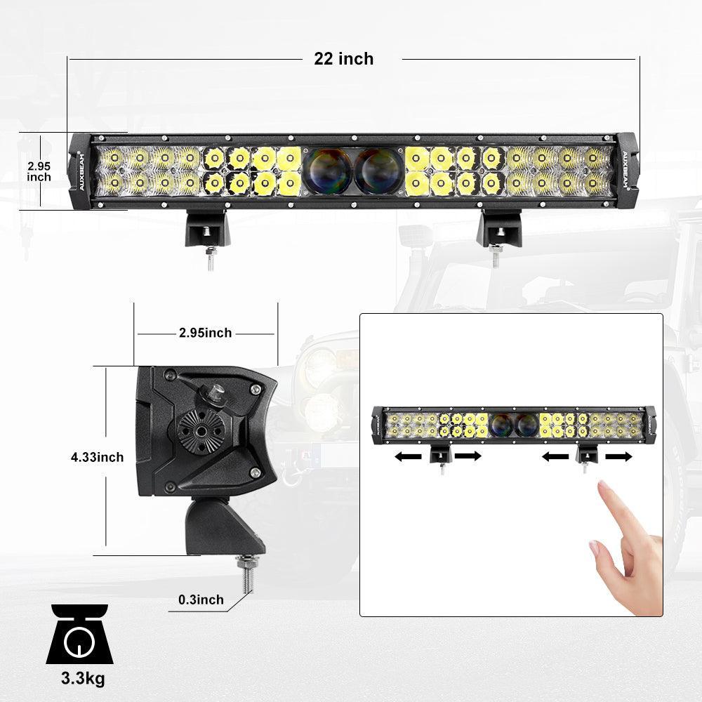 NEW 22 Inch 5D-PRO Series 22000LM Spot Beam Off Road Led Light Bar - Image 10